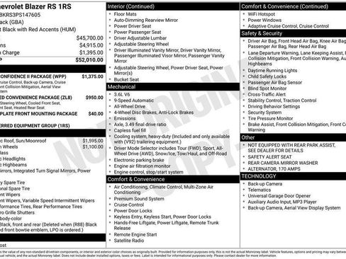 Used 2023 Chevrolet Blazer RS w/ Driver Confidence II Package image 2