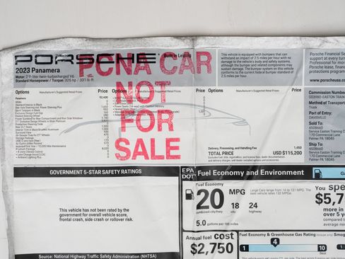Used 2023 Porsche Panamera 4 AWD/4WD image 85