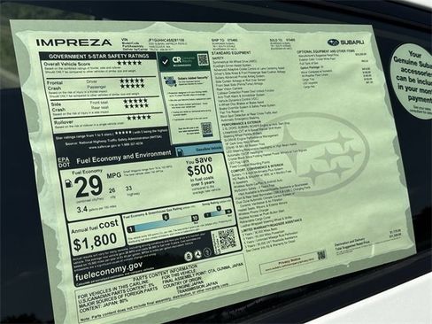 New 2025 Subaru Impreza RS image 29