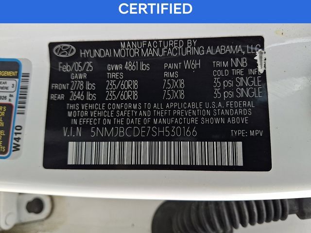 Certified 2025 Hyundai Tucson SEL AWD/4WD image 27