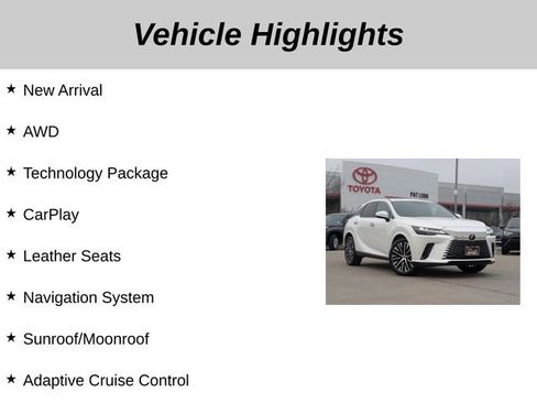 Used 2024 Lexus RX 350 w/ Technology Package image 5