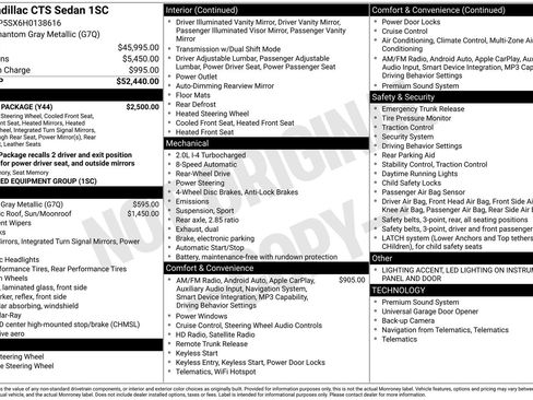 Used 2017 Cadillac CTS Sedan w/ Seating Package image 25