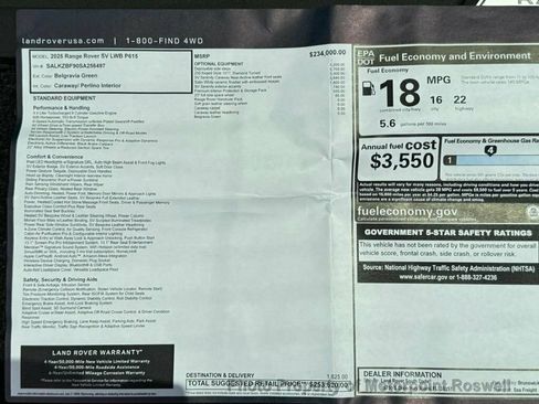Used 2025 Land Rover Range Rover SV image 2