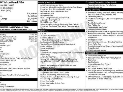 Used 2024 GMC Yukon Denali AWD/4WD image 7