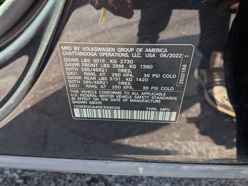 Used 2022 Volkswagen Atlas SE AWD/4WD image 36