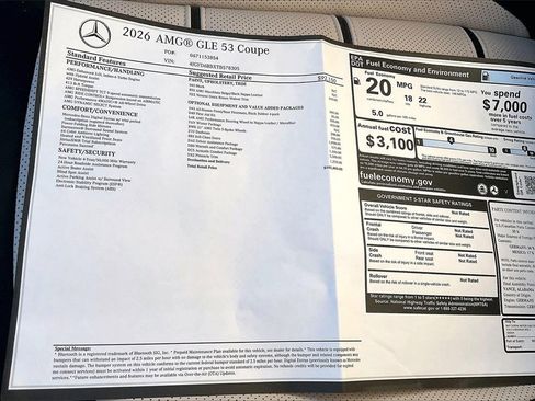 New 2026 Mercedes-Benz GLE 53 AMG 4MATIC Coupe image 13