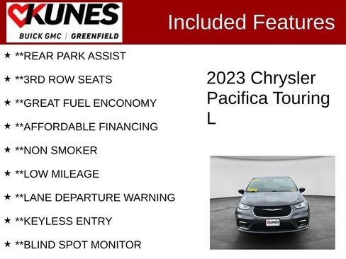 Used 2023 Chrysler Pacifica Touring-L FWD image 3