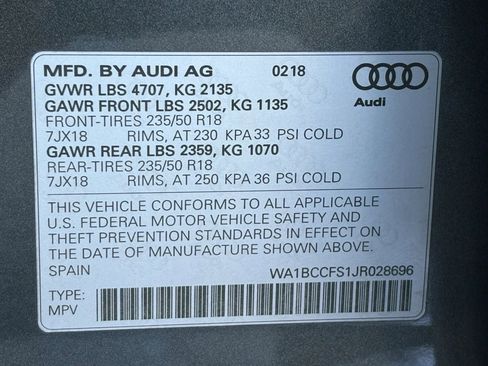 Used 2018 Audi Q3 2.0T Premium w/ Convenience Package FWD image 33