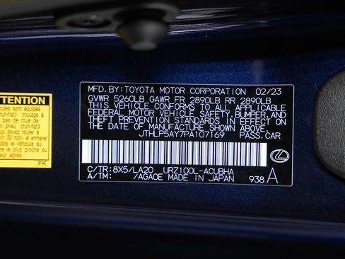Used 2023 Lexus LC 500 Coupe w/ Bespoke Build Package RWD image 52