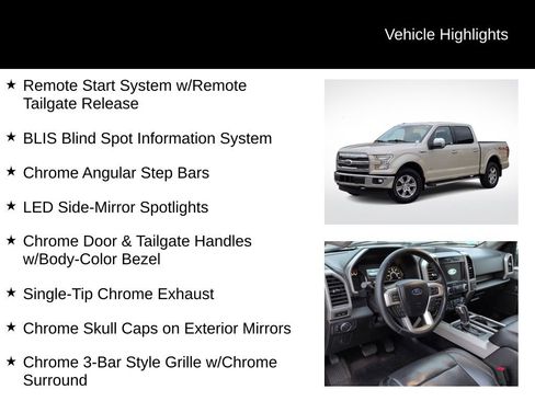 Used 2017 Ford F150 Lariat w/ Equipment Group 501A Mid image 26