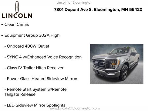 Used 2023 Ford F150 XLT w/ Equipment Group 302A High AWD/4WD image 4
