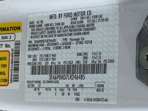 Used 2020 Ford Fusion SE image 33