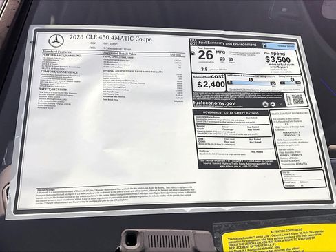 New 2026 Mercedes-Benz CLE 450 4MATIC Coupe image 18
