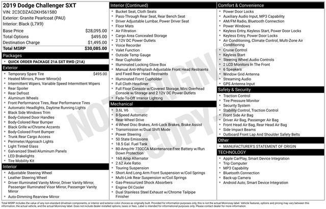 Used 2019 Dodge Challenger SXT RWD image 22