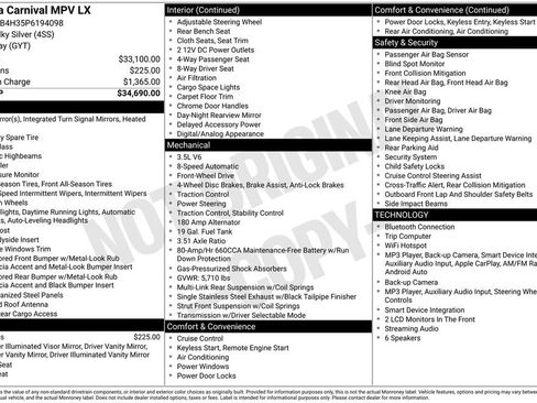 Used 2023 Kia Carnival LX FWD image 11