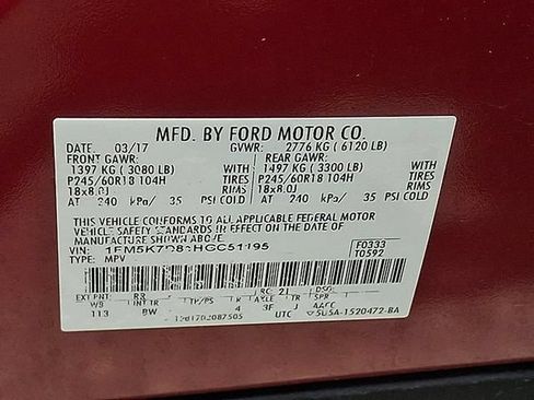 Used 2017 Ford Explorer XLT w/ Equipment Group 202A FWD image 22