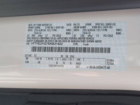 New 2025 Ford Transit 150 Low Roof AWD w/ Upfitter Package image 12