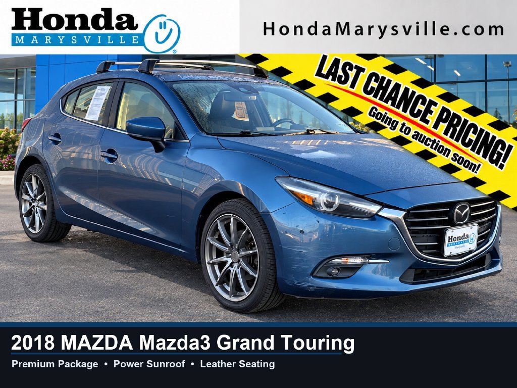 Used 2018 MAZDA MAZDA3 Grand Touring w/ Premium Equipment Package FWD image 1