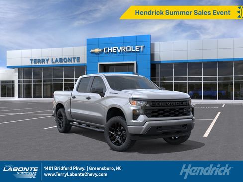 New 2026 Chevrolet Silverado 1500 Custom w/ Turbomax Blackout Package AWD/4WD image 1