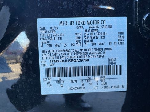 Used 2024 Ford Explorer Timberline w/ Timberline Technology Package AWD/4WD image 18
