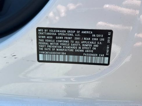 Used 2013 Volkswagen Passat 3.6 SEL Premium FWD image 25