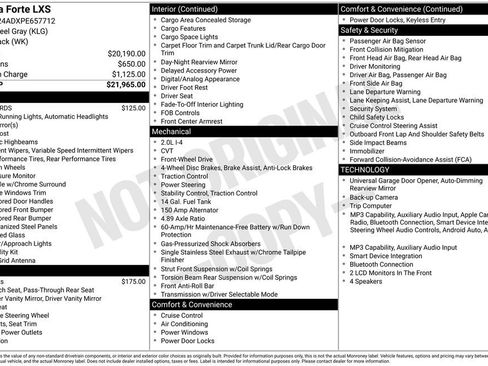 Used 2023 Kia Forte LXS FWD image 2
