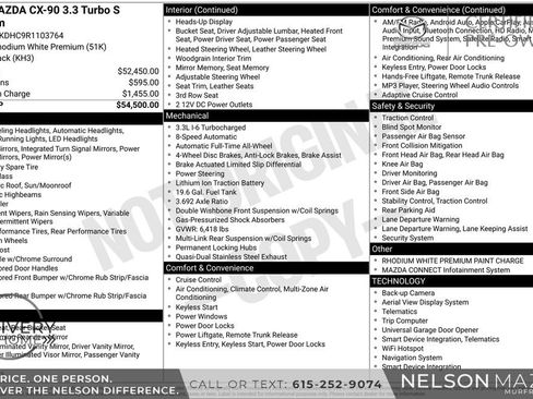 Used 2024 MAZDA CX-90 3.3 Turbo S w/ Premium Package image 2