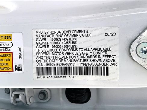 Used 2023 Honda Accord EX image 33