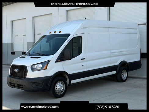 Used 2023 Ford Transit 350 148 High Roof Extended DRW w/ Load Area Protection Package RWD image 1