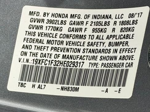 Used 2017 Honda Civic EX-T image 27