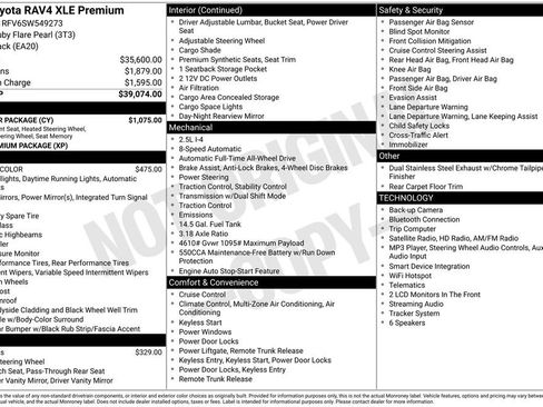 Used 2025 Toyota RAV4 XLE Premium w/ Weather Package AWD/4WD image 3