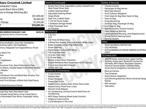 Used 2024 Subaru Crosstrek 2.5i Limited w/ Crosstrek Mirror Package image 3