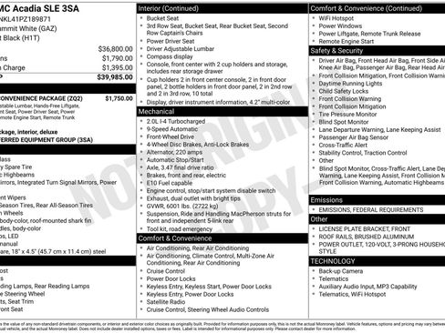 Certified 2023 GMC Acadia SLE w/ Driver Convenience Package image 4