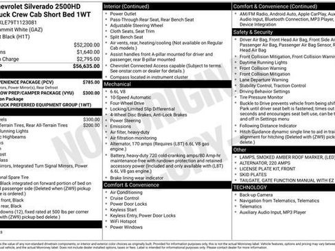 New 2026 Chevrolet Silverado 2500 W/T w/ WT Convenience Package image 41