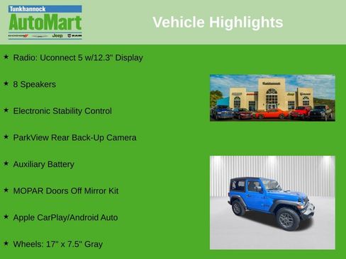 Certified 2024 Jeep Wrangler Sport S image 6
