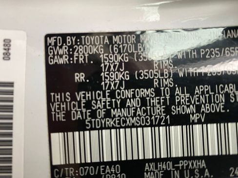 Used 2021 Toyota Sienna XLE FWD image 33