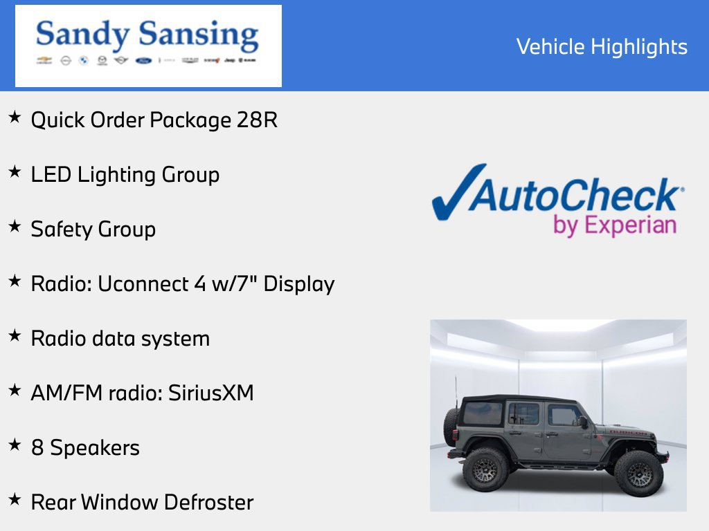 Used 2019 Jeep Wrangler Unlimited Rubicon w/ Safety Group AWD/4WD image 7
