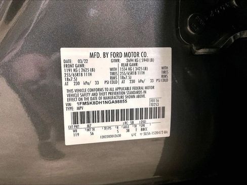 Certified 2022 Ford Explorer XLT w/ Equipment Group 202A AWD/4WD image 30