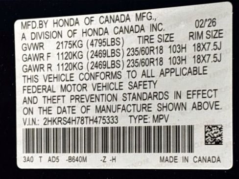 New 2026 Honda CR-V EX-L image 25