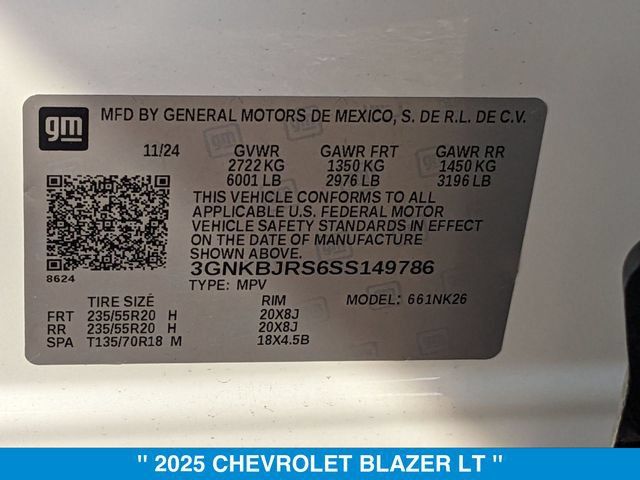 New 2025 Chevrolet Blazer LT w/ Redline Edition AWD/4WD image 27