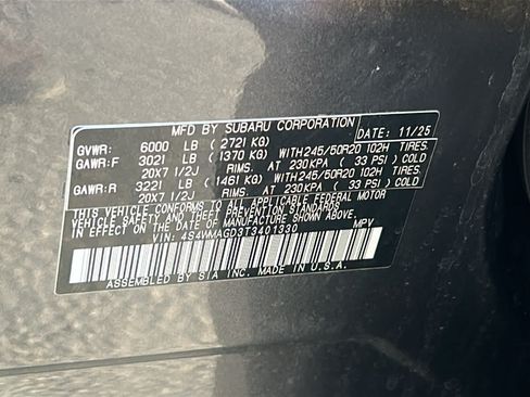 Certified 2026 Subaru Ascent Limited AWD/4WD image 31
