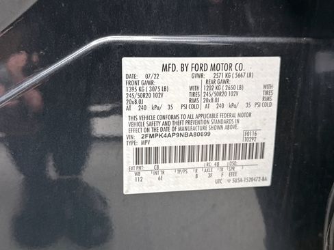Used 2022 Ford Edge ST AWD/4WD image 13