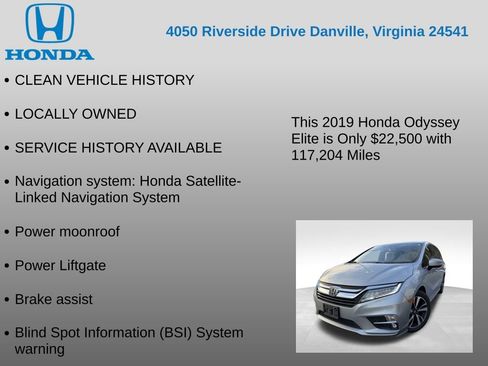 Used 2019 Honda Odyssey Elite image 7