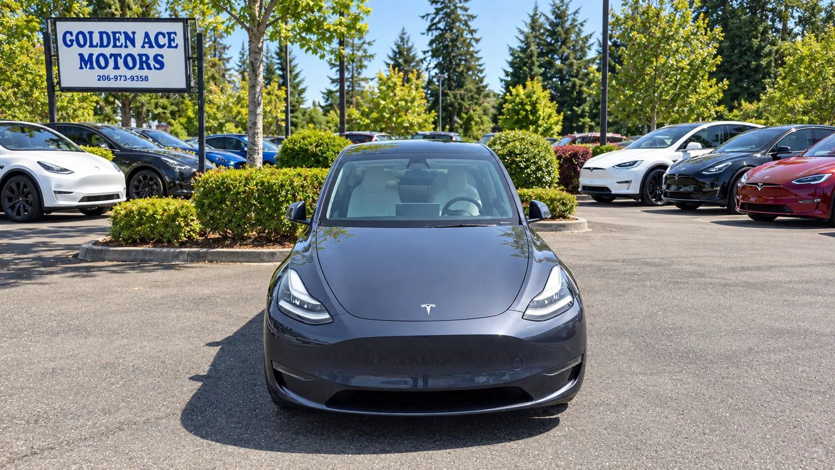 Used 2021 Tesla Model Y Long Range AWD/4WD image 2