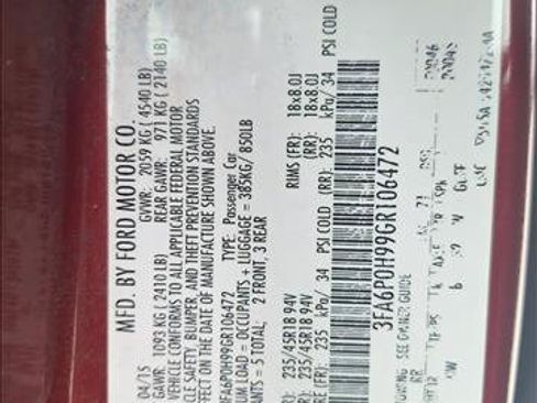 Used 2016 Ford Fusion SE FWD image 17