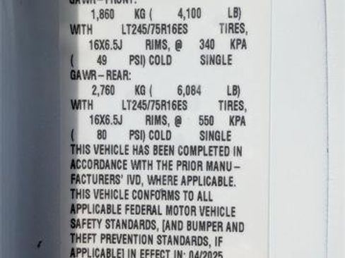 New 2025 Chevrolet Express 3500 w/ Power Convenience Package image 30