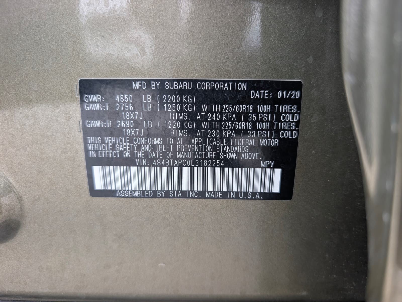Used 2020 Subaru Outback Touring AWD/4WD image 41