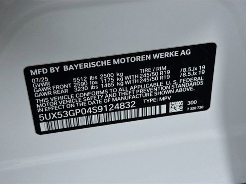 Used 2025 BMW X3 xDrive30i w/ Convenience Package AWD/4WD image 32