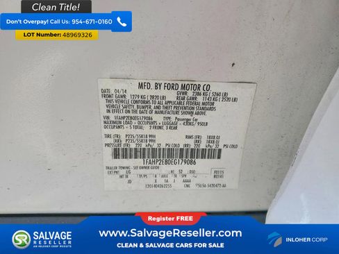 Used 2014 Ford Taurus SEL w/ Equipment Group 201A image 16