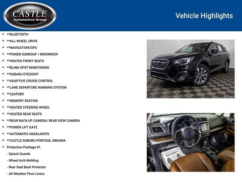 Used 2019 Subaru Outback 2.5i Touring w/ Protection Package #1 AWD/4WD image 3